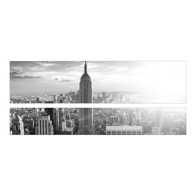 Carta adesiva per mobili IKEA - Malm Letto basso 180x200cm Manhattan Skyline