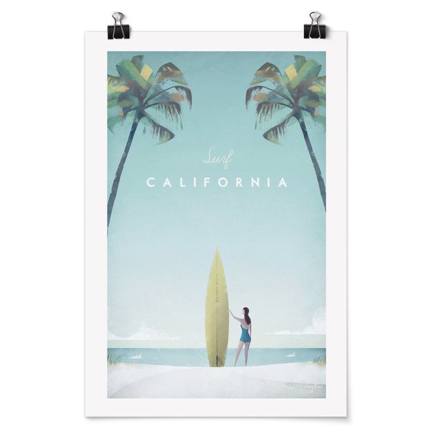 Poster con spiaggia Poster di viaggio - California