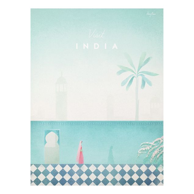 Quadri vintage Poster di viaggio - India