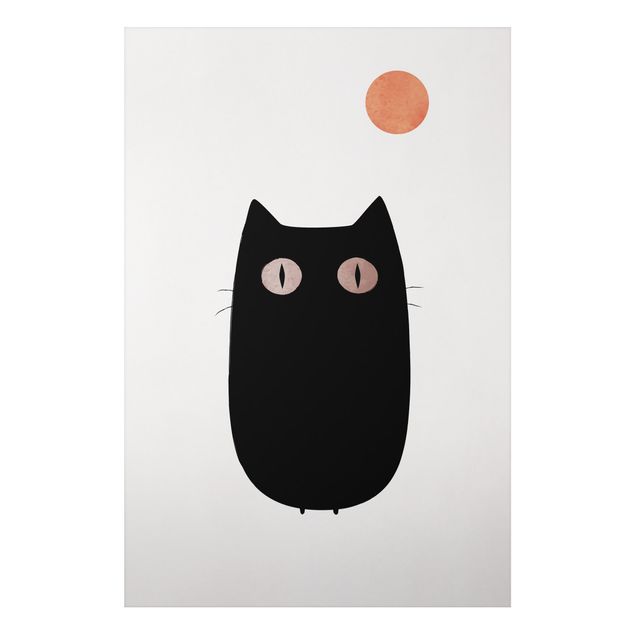 Quadri moderni   Illustrazione di un gatto nero