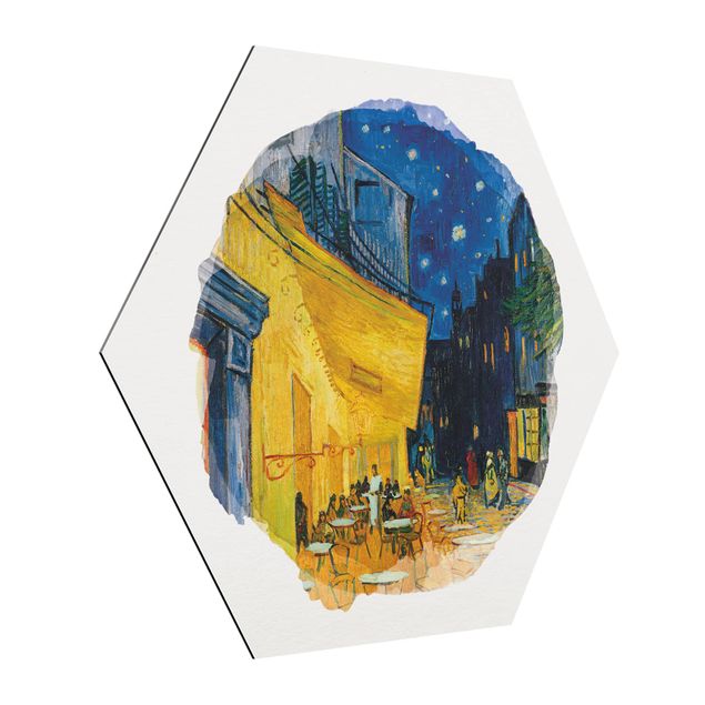 Riproduzioni quadri famosi Acquerelli - Vincent Van Gogh - Terrazza del caffè ad Arles