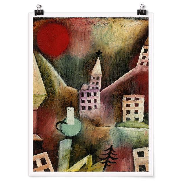 Quadri astratti Paul Klee - Villaggio distrutto