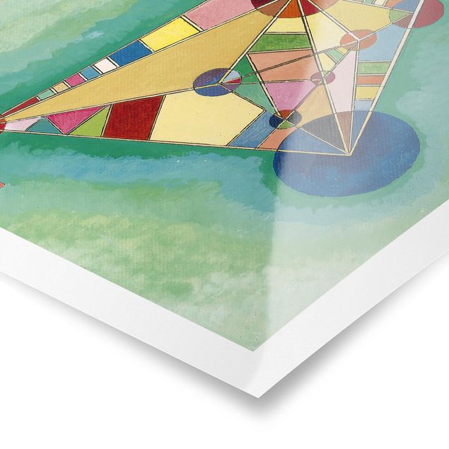 Riproduzioni quadri famosi Wassily Kandinsky - Variegatura nel triangolo