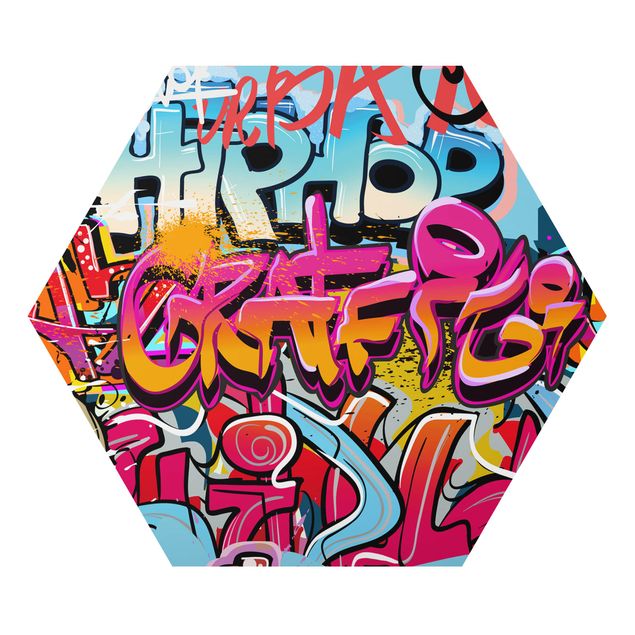 Quadri colorati Graffiti hip hop