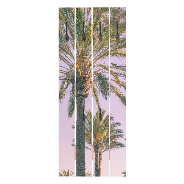 Appendiabiti verde Palme al tramonto