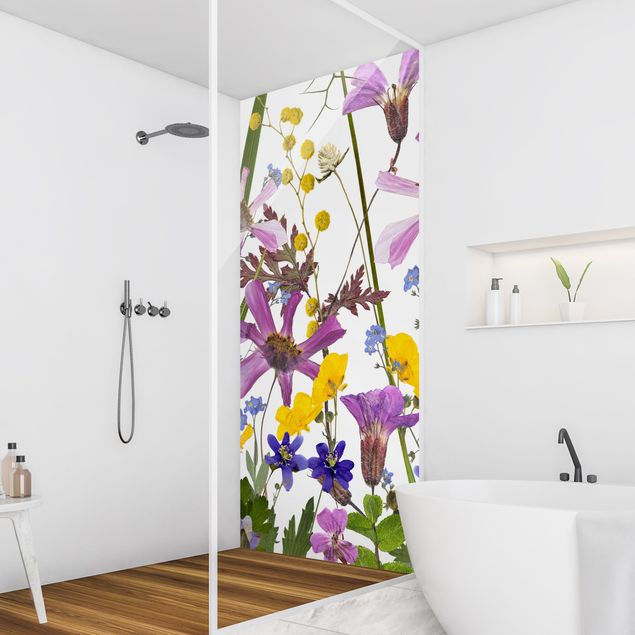 Rivestimento per doccia - Prato di fiori profumati