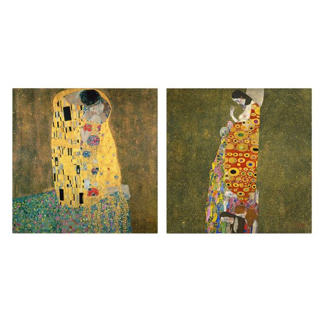 Quadro moderno Gustav Klimt - Bacio e speranza