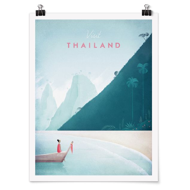 Quadri con spiaggia e mare Poster di viaggio - Thailandia