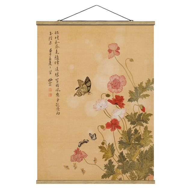 Correnti artistiche Yuanyu Ma - Fiore di papavero e farfalla