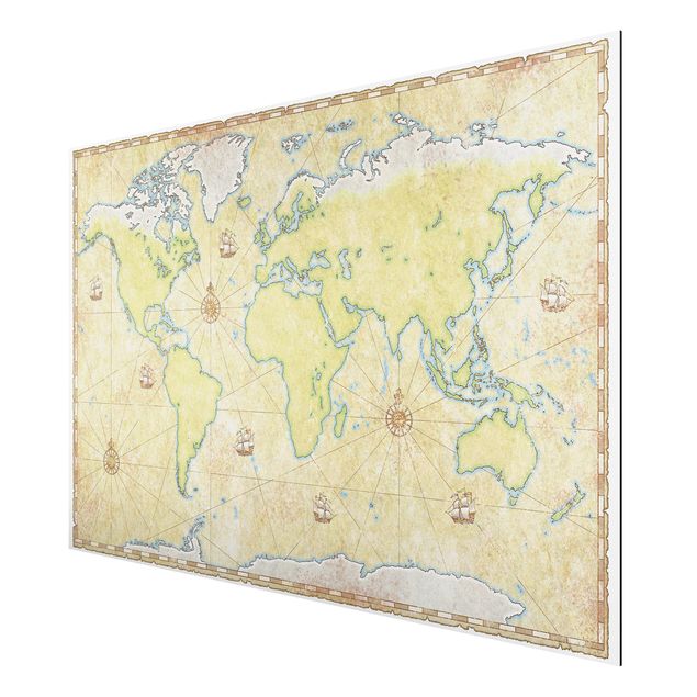 Quadri moderni per arredamento World Map