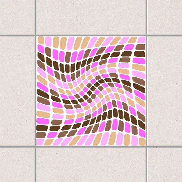 Adesivi per piastrelle con disegni Quadrato danzante