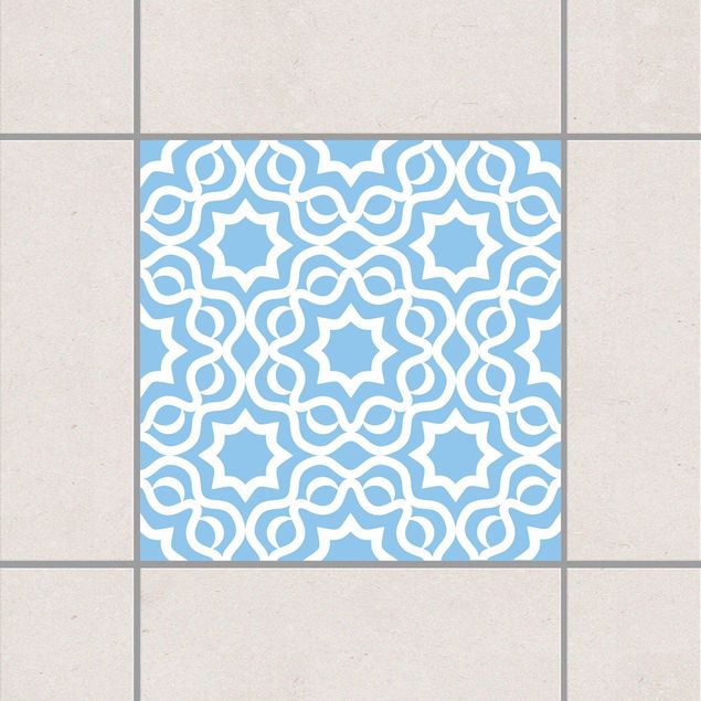 Adesivi per piastrelle con disegni Azzurro islamico
