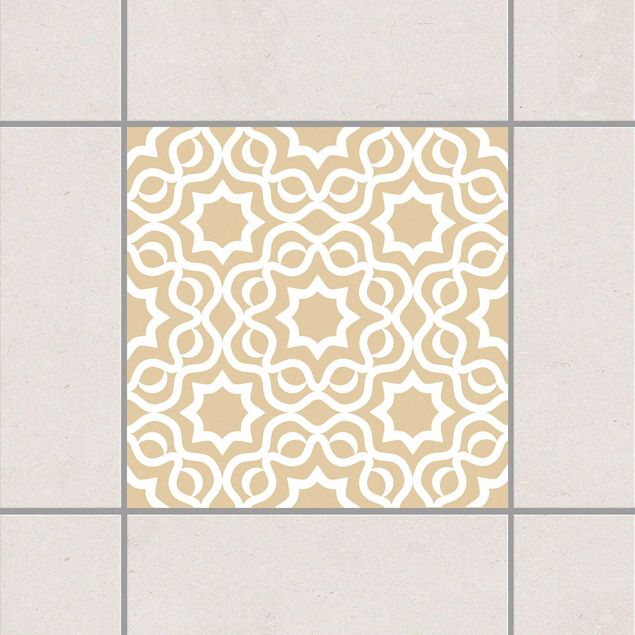 Adesivi per piastrelle con disegni Marrone chiaro islamico