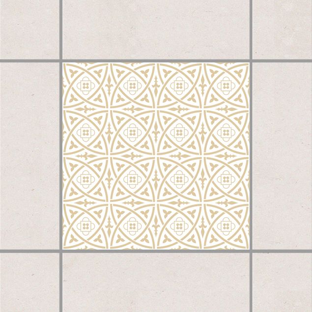 Pellicole per piastrelle stile marocchino Bianco Marrone chiaro Celtico