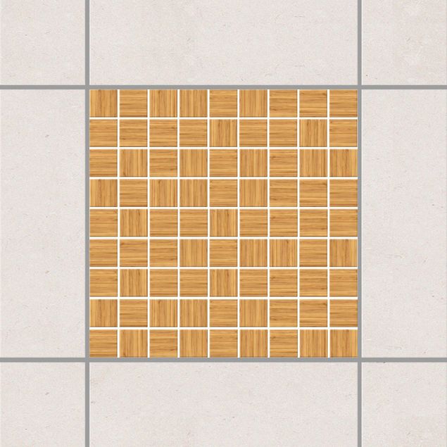 Pellicole per piastrelle con mosaico Piastrelle a mosaico Imitazione di legno di abete bianco