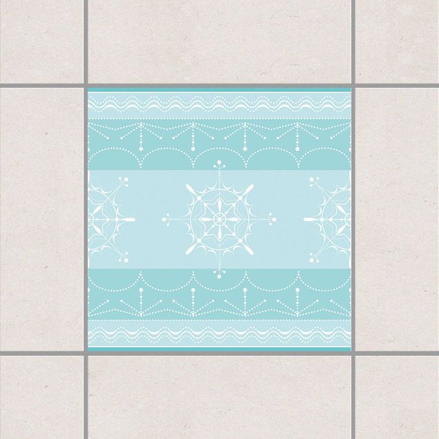 Adesivi per piastrelle con disegni Design nordico menta