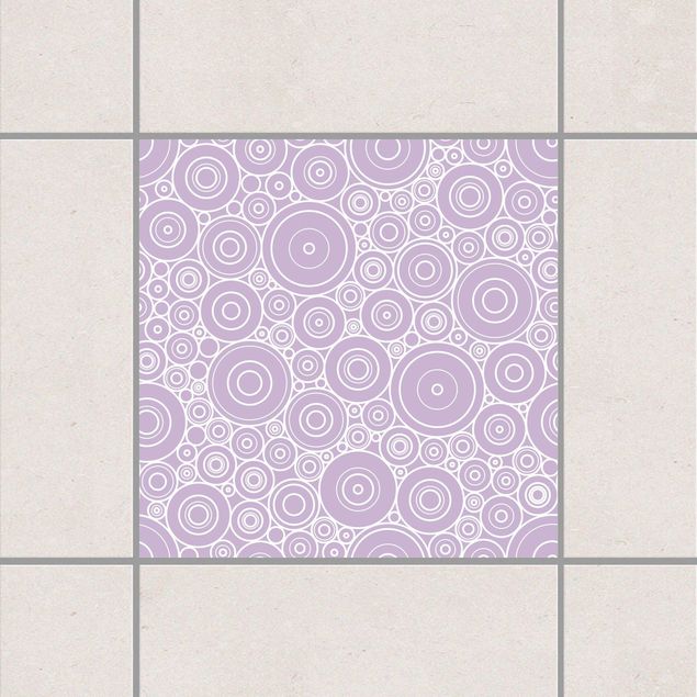 Adesivi per piastrelle con disegni Lavender