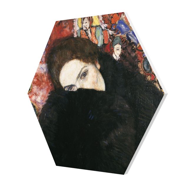 Quadri ritratto Gustav Klimt - Signora con la muffola