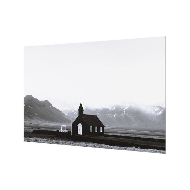 Paraschizzi in vetro - La chiesa nera - Formato orizzontale 3:2