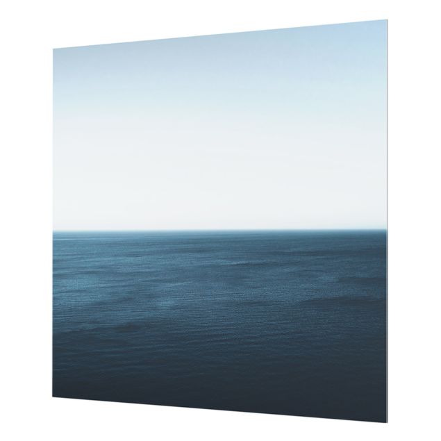 Paraschizzi in vetro - Oceano minimalista - Quadrato 1:1