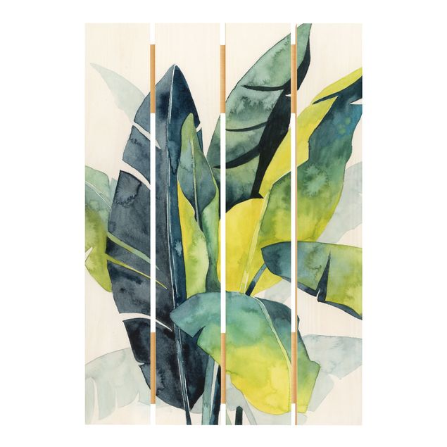 Stampa su legno - Tropical Foliage - Banana - Verticale 3:2