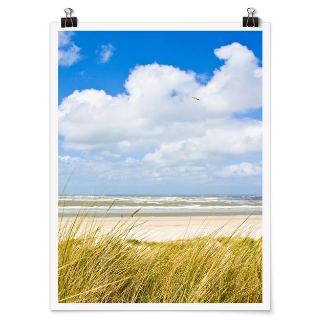 Poster spiaggia mare Sulla costa del Mare del Nord
