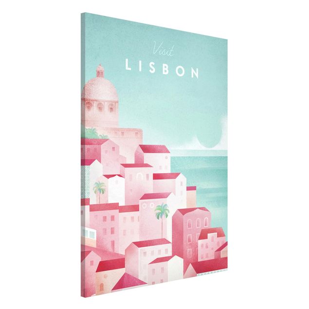 Lavagne magnetiche con spiaggia Poster di viaggio - Lisbona