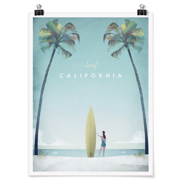 Poster con spiaggia Poster di viaggio - California