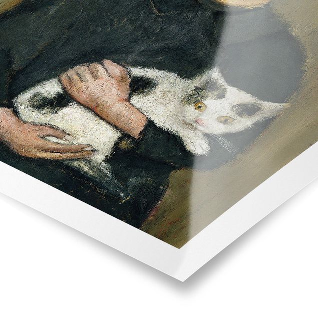 Riproduzione quadri famosi Paula Modersohn-Becker - Ragazzo con gatto