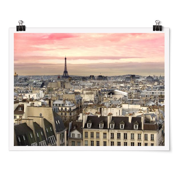 Poster città Parigi da vicino