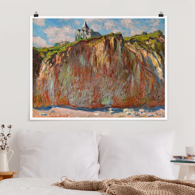 Stampe quadri famosi Claude Monet - La chiesa di Varengeville alla luce del mattino