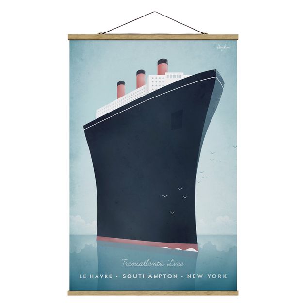 Quadri vintage Poster di viaggio - Nave da crociera