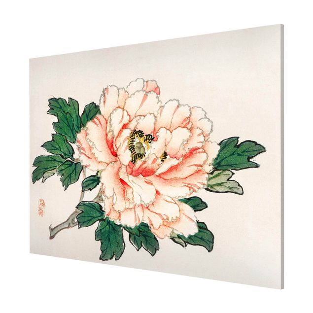 Quadri vintage Disegno vintage asiatico Crisantemo rosa