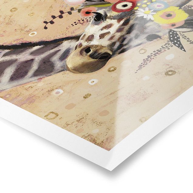 Stampe Giraffa Klimt