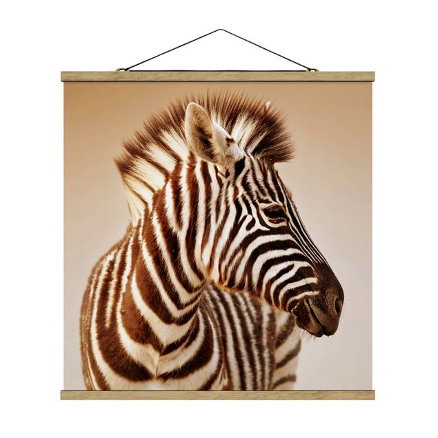 Quadro animali Ritratto di piccola zebra