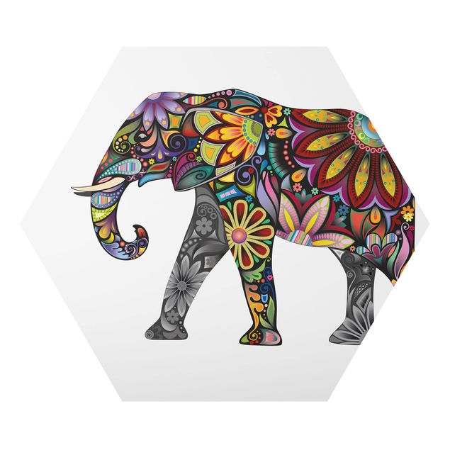 Quadri colorati No.651 Motivo di elefante