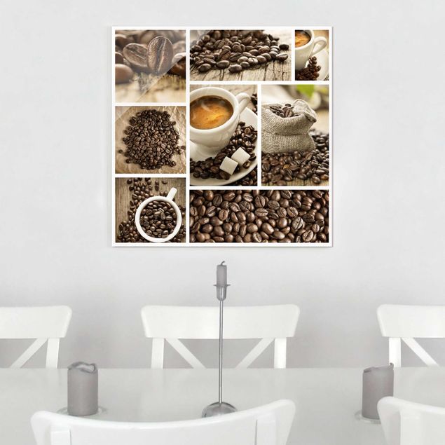 Quadro caffè Collage di caffè