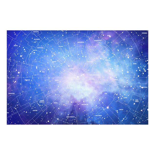 Quadri stampe Carta stellare delle costellazioni Stelar