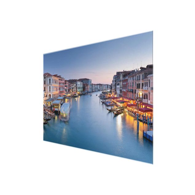 Glas Magnettafel Sera sul Canal Grande a Venezia