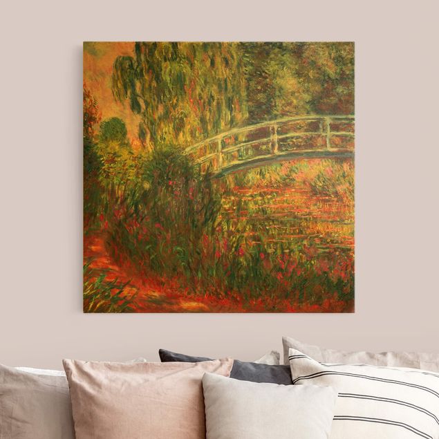 Quadri con paesaggio Claude Monet - Ponte giapponese nel giardino di Giverny
