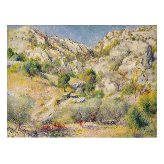 Quadro paesaggio Auguste Renoir - Roccia all'Estaque