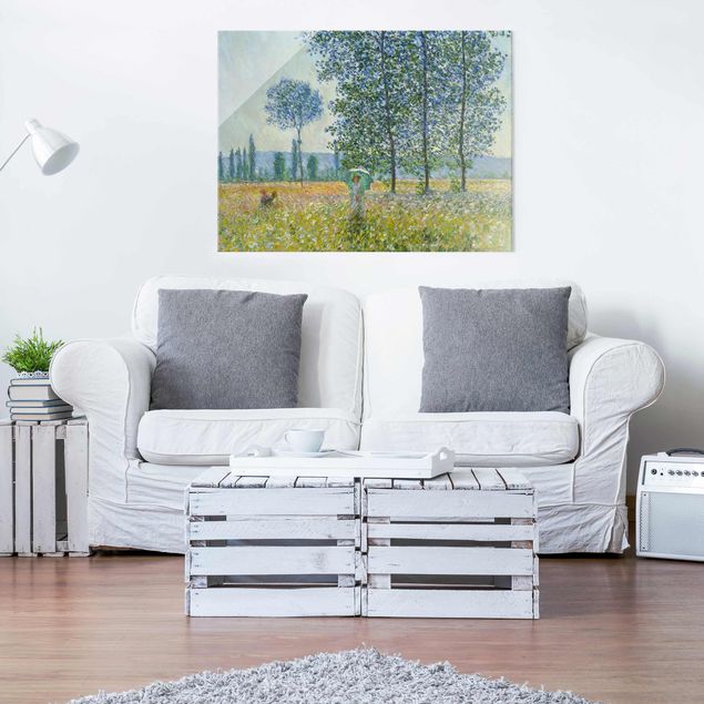Quadri con paesaggio Claude Monet - Campi in primavera