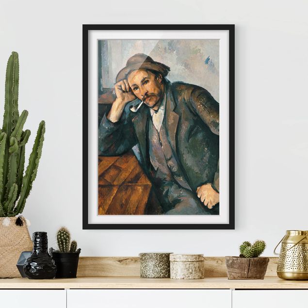 Stampe quadri famosi Paul Cézanne - Il fumatore di pipa
