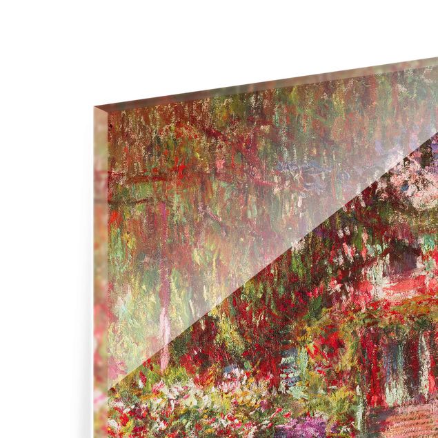 Quadri in vetro con fiori Claude Monet - Sentiero nel giardino di Monet a Giverny
