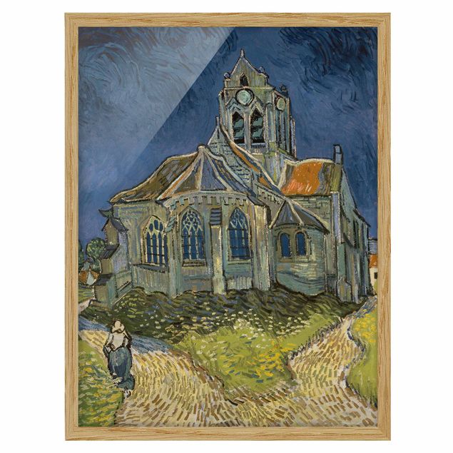 Riproduzioni Vincent van Gogh - La chiesa di Auvers