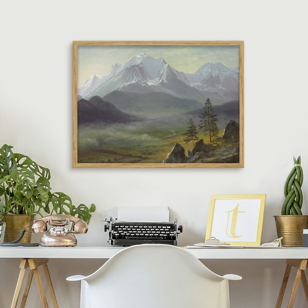 Riproduzioni quadri famosi Albert Bierstadt - Monte Bianco