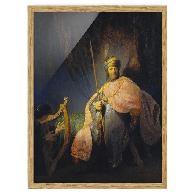 Stile artistico Rembrandt van Rijn - Davide che suona l'arpa a Saul