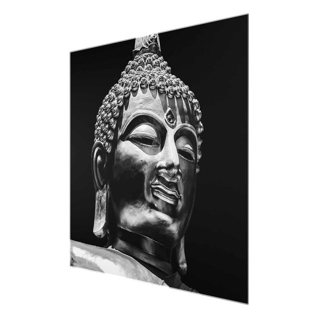 Glas Magnettafel Volto di statua di Buddha