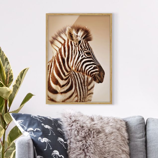 Quadro Africa Ritratto di piccola zebra