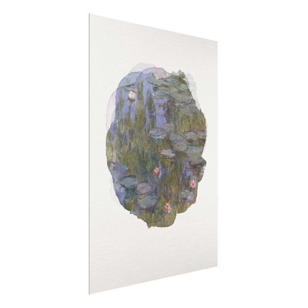 Quadri con paesaggio Acquerelli - Claude Monet - Ninfee (Nympheas)